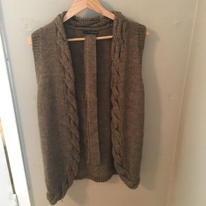 Tie waist sweater